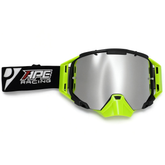 APE RACING MX Goggles – Anti-Fog WideVision Lens with Outriggers & Removable Nose Guard