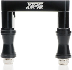 Anti Vibration Handlebar Clamp for 1-1/8 Inch Fat Bars CNC Billet Aluminum ATV Steering Stem Mount 100mm Bolt Spacing for Aftermarket ATV Stems (Black)