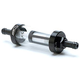 APE RACING Billet Aluminum Metal Glass 5/16 Inline Fuel Filter for Motorcycle ATV Dirt bike UTV and small Engines