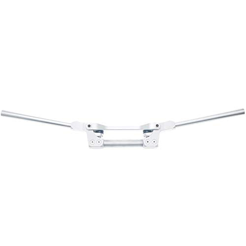 APE RACING Flex Handlebar Oversized 1-1/8" Silver Bar For Enduro Dirt bike MX ATV Quad