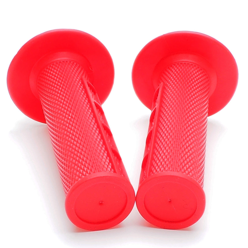 APE RACING Anti-Slip Lock-on Twist Throttle Handlebar Grips for Motorcycle Dirt bike Motocross (Red)